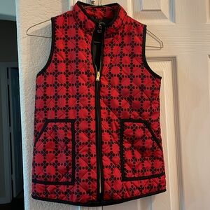 J Khaki Girls Vest Shirt Zip Sleeveless Insulated L